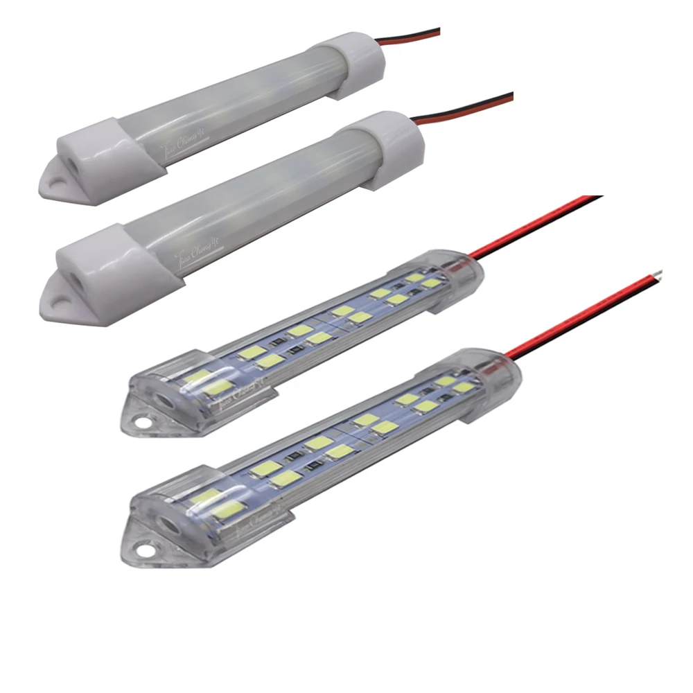 12V/24V LED Light Strip 6cm 10cm 14cm 18cm Hard Rigid Tube Bar Lamp IP65 Waterproof 5730-led bead Lights Strips For DIY