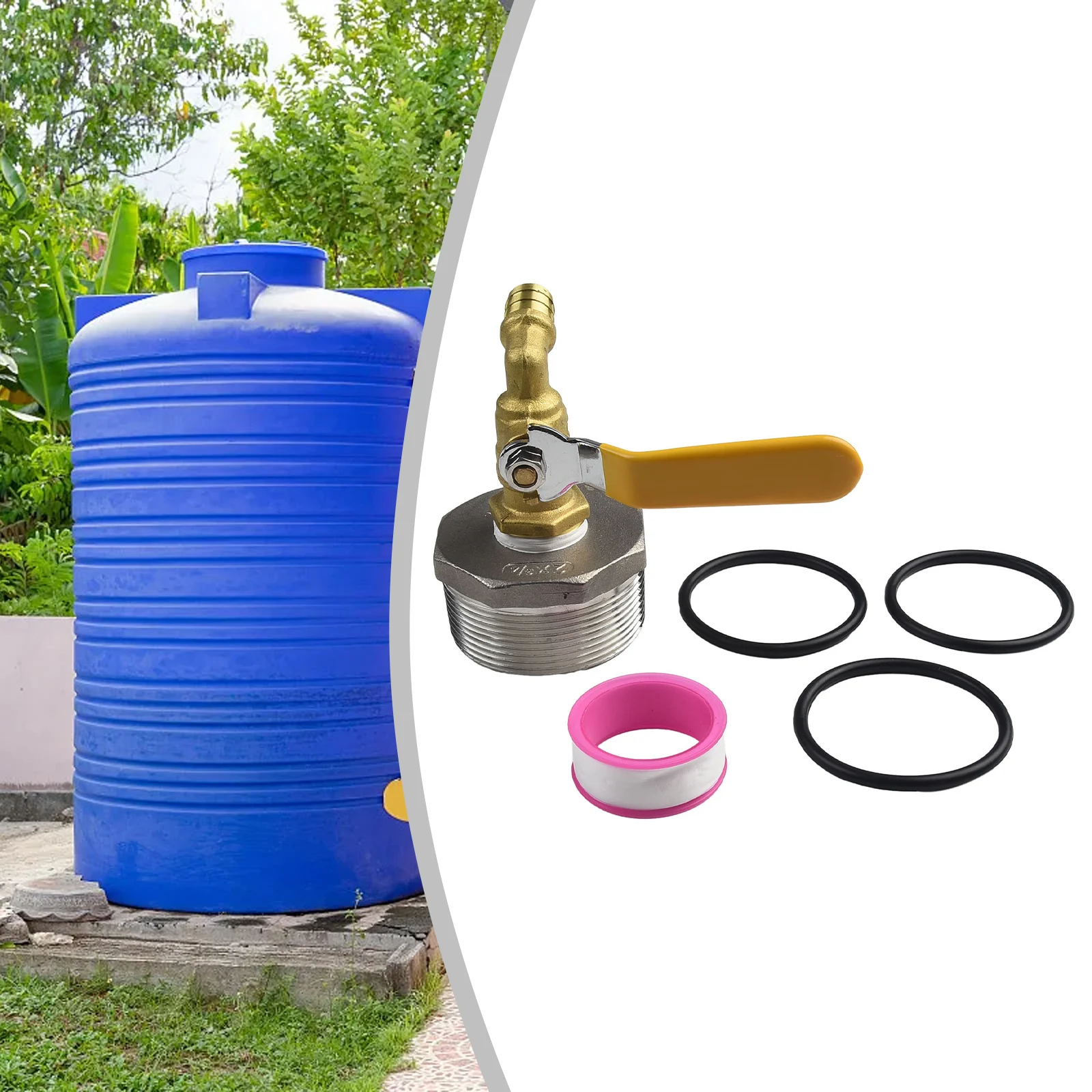 DN50 2 Inch Stainless Steel For Oil Water Tap Replacement with 0.43inch Inner Diameter and Copper Construction