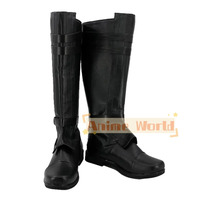 Anakin Skywalker Black Boots Cosplay Shoes Boots Custom Made Halloween Carnival Party Props