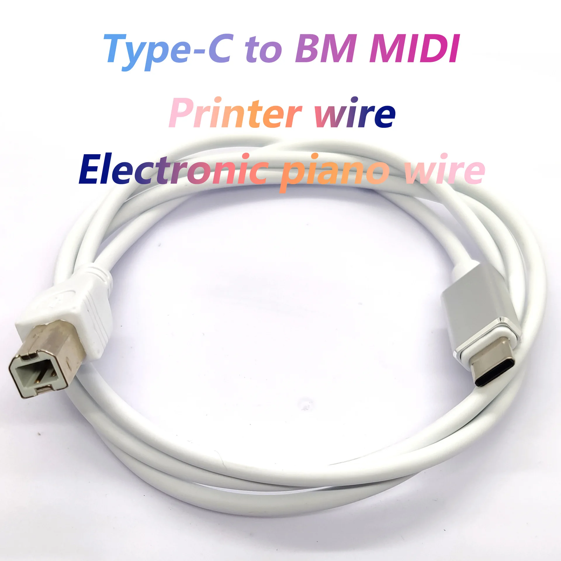 Adapter USB C na kabel USB typu B na USB B OTG MIDI dla Androida na elektroniczny instrument muzyczny MIDI Digital Piano Audio