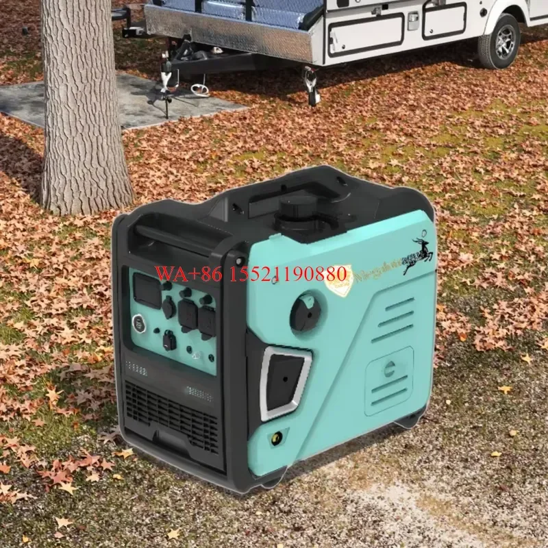 WMWMNU SR6500iS 5KW Silent 4-Stroke Inverter Power Generator, Small Portable Unit for Home Emergency Outdoor Camping