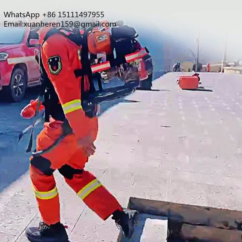 AI Powered Sports Enhancement Exoskeleton Robot for Firefighting Rescue Load Reduction Strength Training Aluminum Alloy Carbon