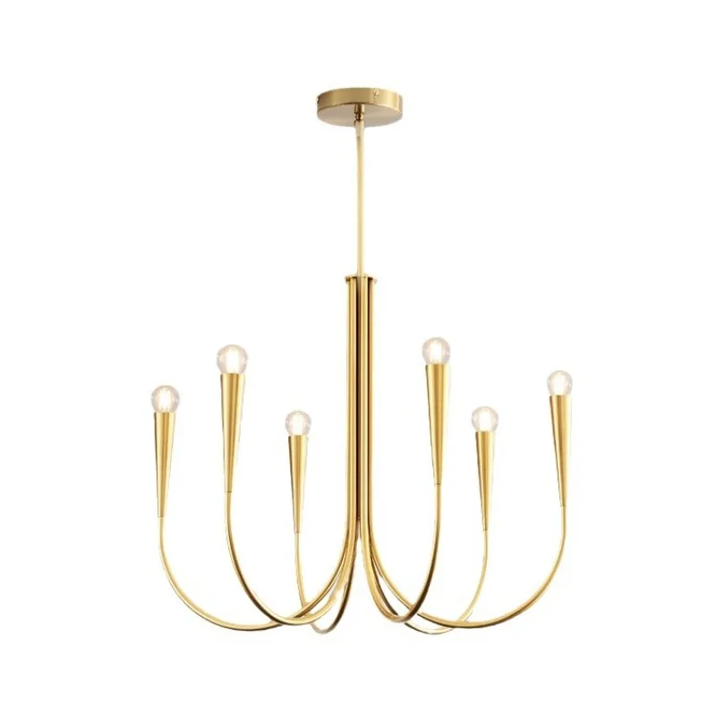 

Chandelier antique retro model room banquet hall living room dining room personalized candle chandelier