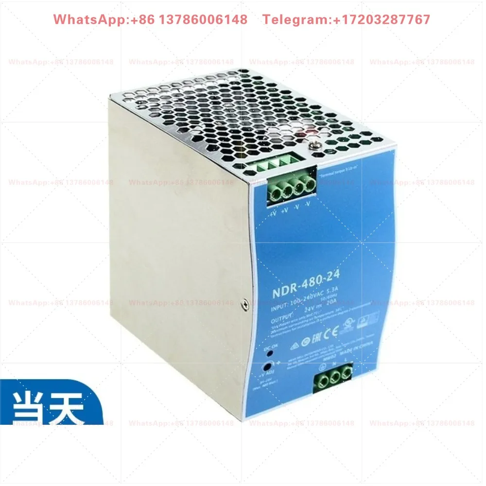 NDR-480-24 Switching Power Supply 24V Guide Rail 480W20A Industrial Control PLC Driving Cabinet DRP