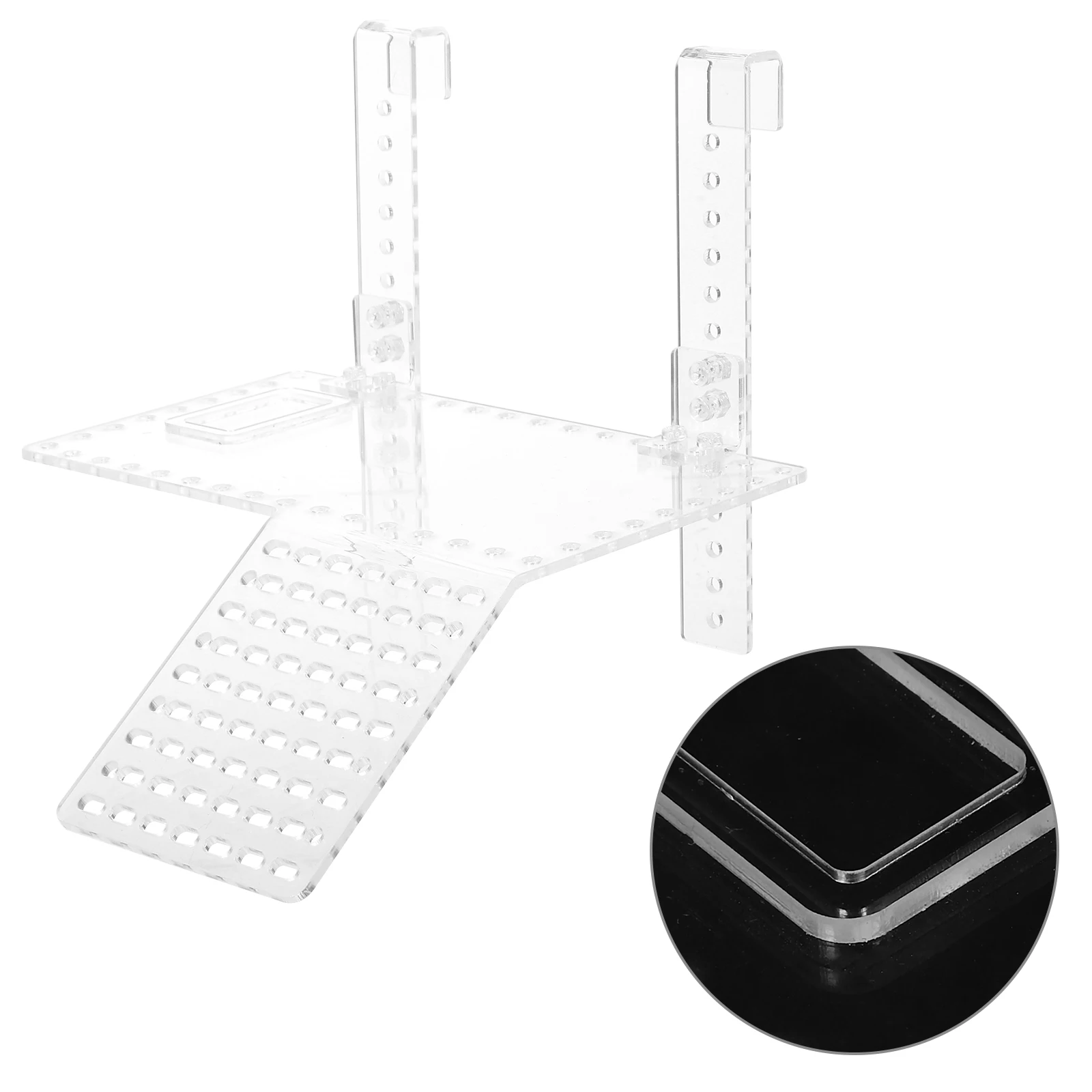 Extra Large Platform Aquarium Reptile Habitat Transparent Acrylic Floating Ramp Deep Water Accessories For Turtles Wide Hanging