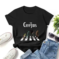 The Cryptids Bigfoot Mothman Wendigo Chupacabra Creatures Women T Shirt Graphic Shirt Casual Short Sleeved Female Tee T-Shirt