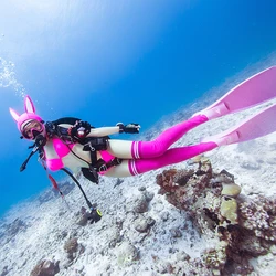 2mm Neoprene Long Socks Diving Scuba Thigh Stockings for Women Black & Pink Socks for Rafting Snorkeling Swimming Wading Beach