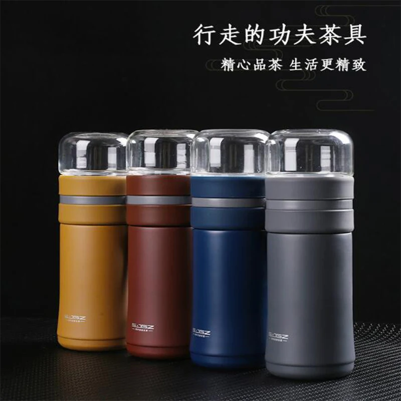 

450ML Hot Water Thermos Tea Vacuum Flask With Filter Stainless Steel 304 Sport Thermal Cup Coffee Mug Tea Bottle Office Business