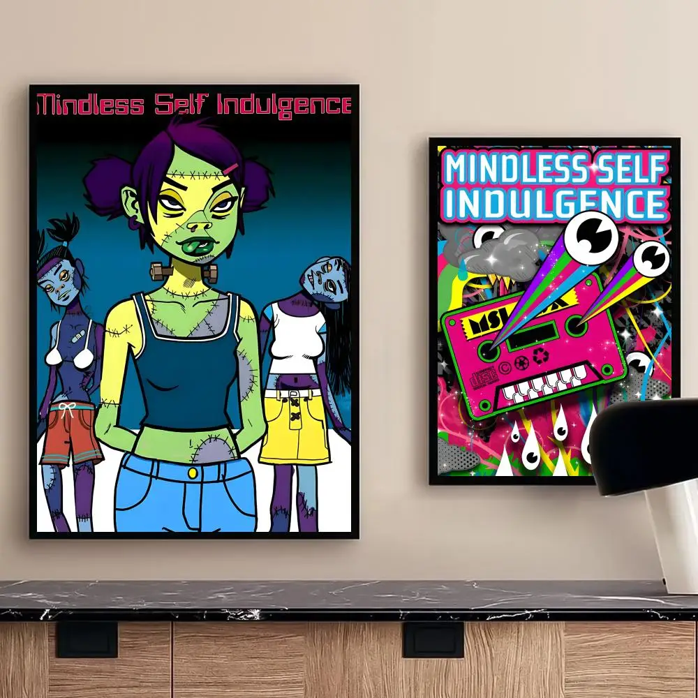 ملصق فرقة Mindless S-Self I-Indulgence عالي الدقة ذاتي اللصق مقاوم للماء مثالي للمنزل والمكتب وغرفة النوم هدية رائعة #2