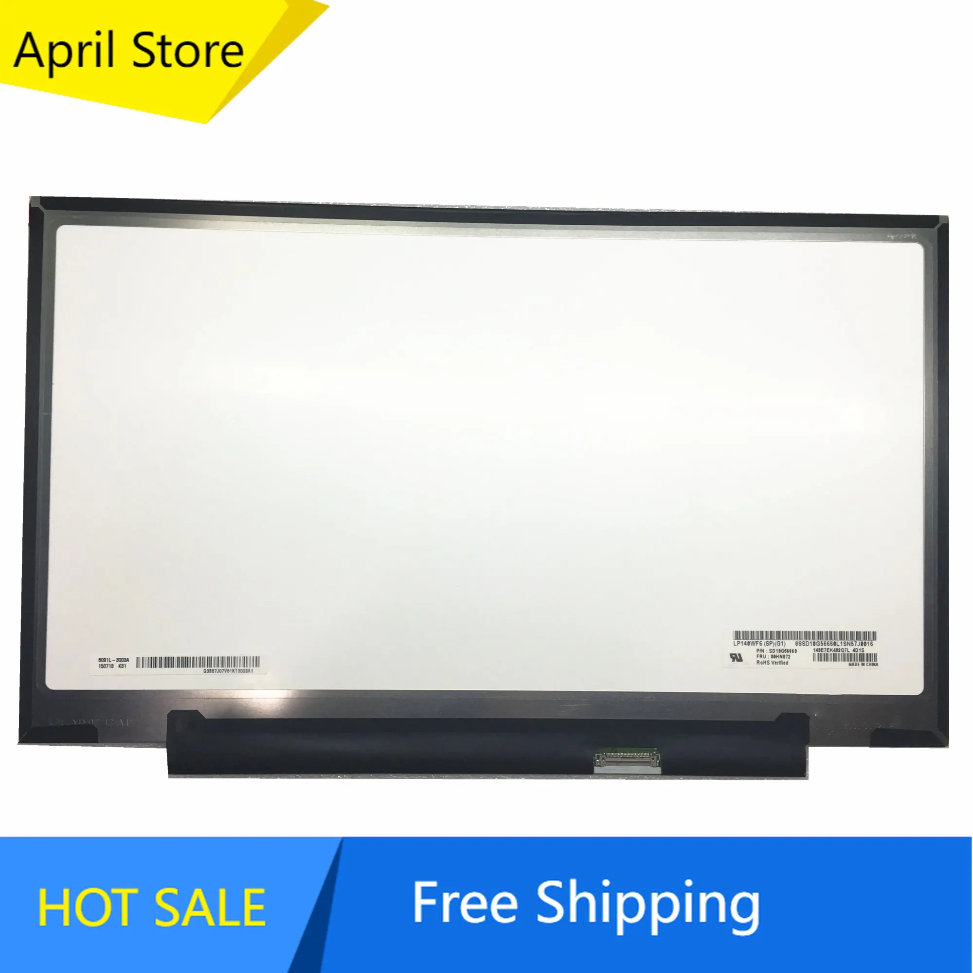 

LP140WF6-SPG1 LP140WF6 SPG1 for Lenovo X1 YOGA LCD screen 30pin 1920*1080 IPS