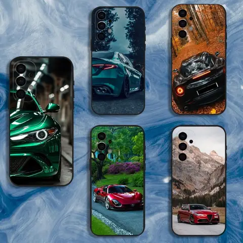 A-AlfaeS Sport Car R-RomeoS-S Phone Case For Samsung S25,S24,S21,S22,S23,S30,Ultra,S20,Plus,Fe,Lite,Note,10,9,5G Black Cover