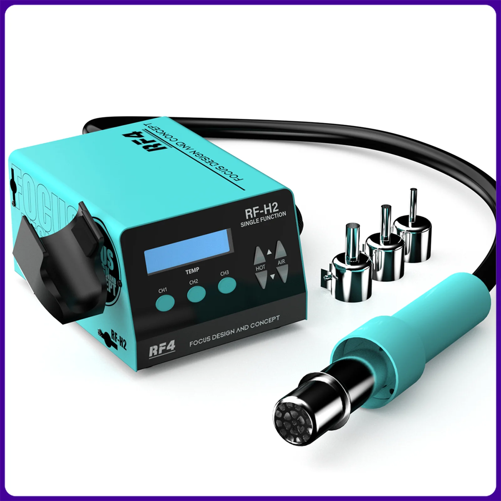 

RF4 New1000W Fast Desoldering Hot Air Gun Soldering Station Digital Display Intelligent BGA Rework Station To PCB Chip Repair H2