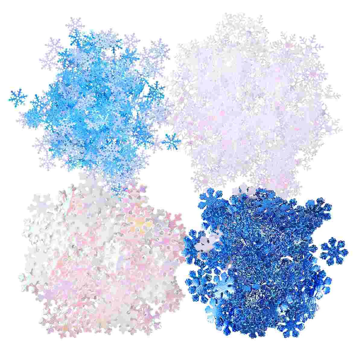 

700 Pcs Outdoor Decor Christmas Snowflakes Wedding Confetti Funny Winter Creative