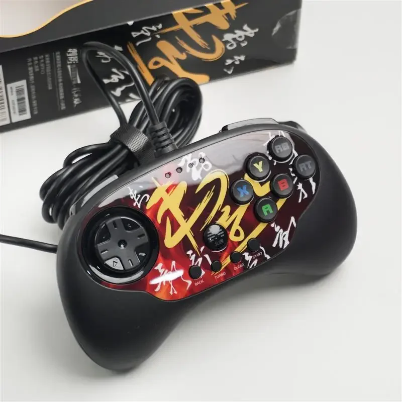 القتال Gamepad BTP-C3 USB السلكية التحكم في الألعاب ممر عصا التحكم لتلفزيون أندرويد جهاز كمبيوتر شخصي ل PS3