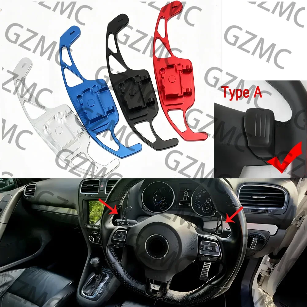 Car For VW Sharan Tiguan Seat Leon DSG Steering Wheel Paddle Extension Shift Cover Golf 5 6 MK6 Jetta MK5 Passat B6 B7 CC Polo