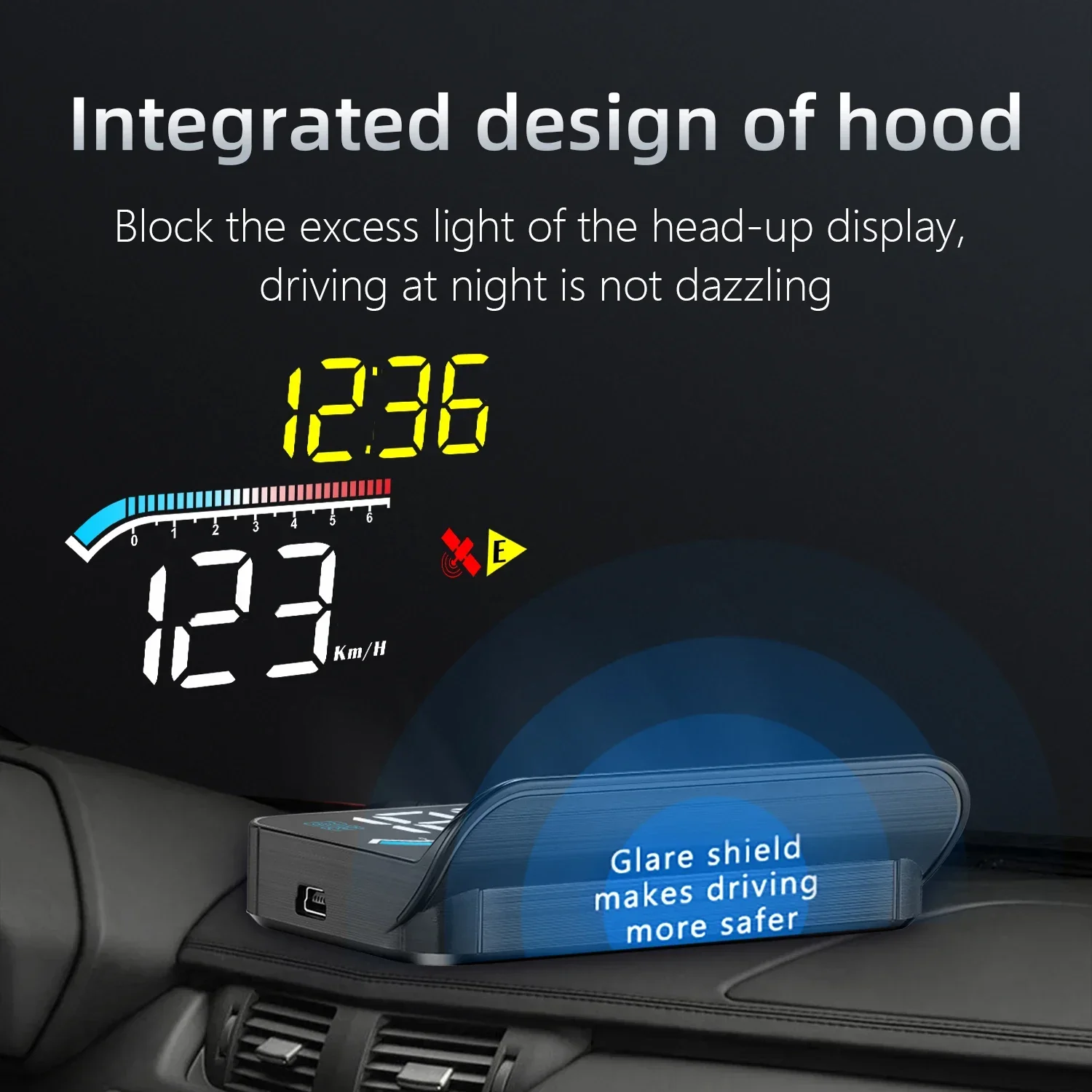 Dual System M17 OBD + GPS HUD Car Head Up Display on Board Computer Digital Speedometer Water Temp Fuel Consumption Voltage