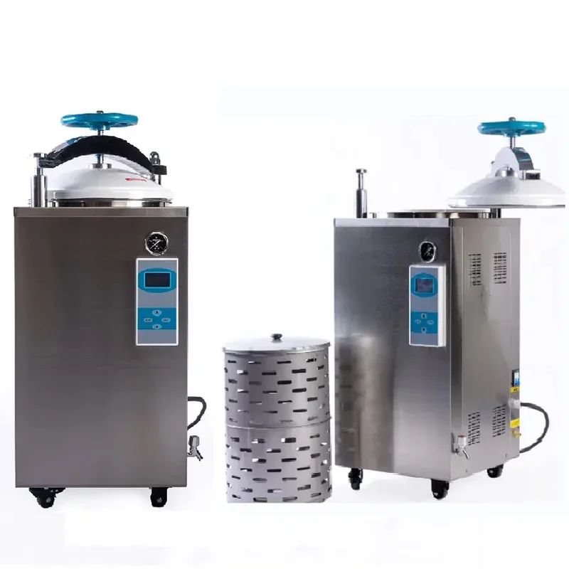 Laboratory Hospital Autoclave 28L 35L 50L 75L 100L Steam Sterilizer Food Mushroom Substrate Vertical  