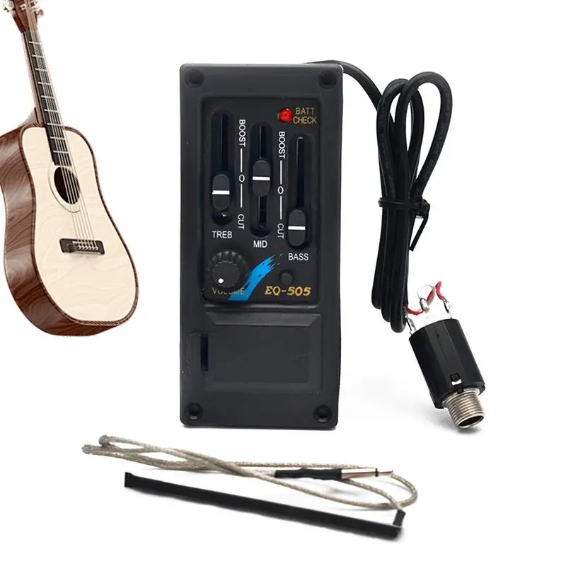 Folk Acoustic Guitar Pickup Amplifies Guitar Tone Guitar Pickups Guitar Equalizer Enhances Sound Clarity For Guitar Enthusiasts