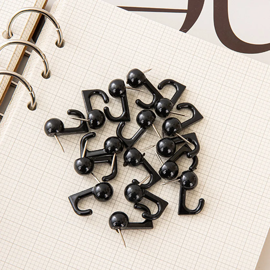 30pcs hook pins, Photo Postcard Decoration Transparent Tacks for Photo Wall, Bulletin Board, Home Wall, Home Office School