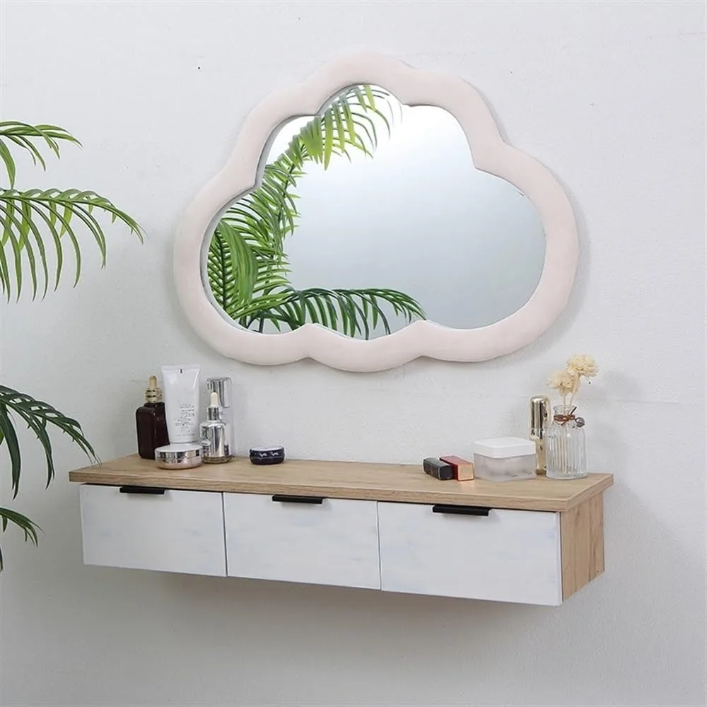 

Туалетный столик для макияжа, настенный стол с ящиками (белый)