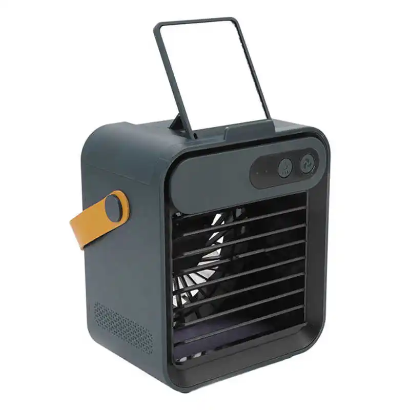 Настольный мини-кондиционер с 3 скоростями, мощный мобильный охладитель с зеркалом и держателем для мобильного телефона, охлаждающий вентилятор для дома и офиса