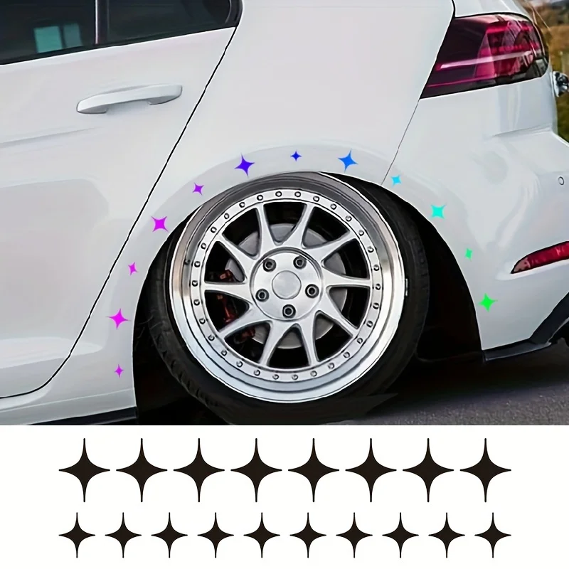 

18Shiny Star Car Mudguard Sticker