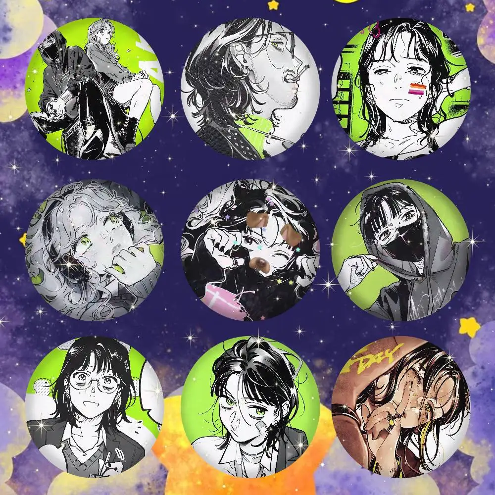Mitsuki Koga Aya Tgswiiwagaa Tinplate Brooch Figure Icon Badge Handmade Brooches For Backpack Clothes Decoration