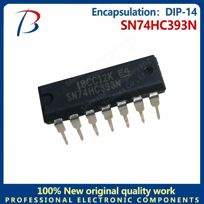 10PCS SN74HC393N in-line DIP-14 double 4-bit binary counter chip