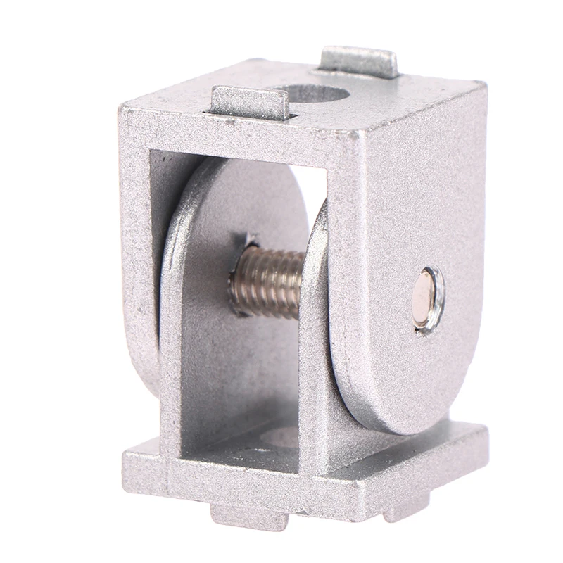 สังกะสีอัลลอยด์บานพับแบบยืดหยุ่น Pivot Joint Connector สําหรับโปรไฟล์การอัดขึ้นรูปอลูมิเนียมบานพับประตูกระจกอุปกรณ์โปรไฟล์อลูมิเนียม