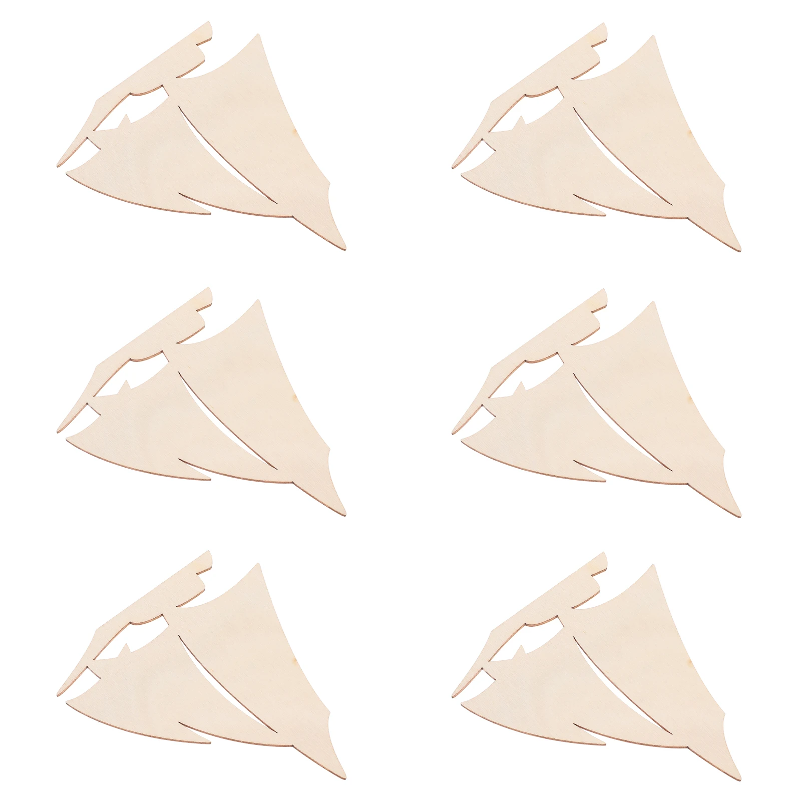 

10pcs Blank Sailing Wood Chips Diy Decorations Ornaments Nautical Cutouts Wooden Sailboat Poplar Board Craft Supplies Home