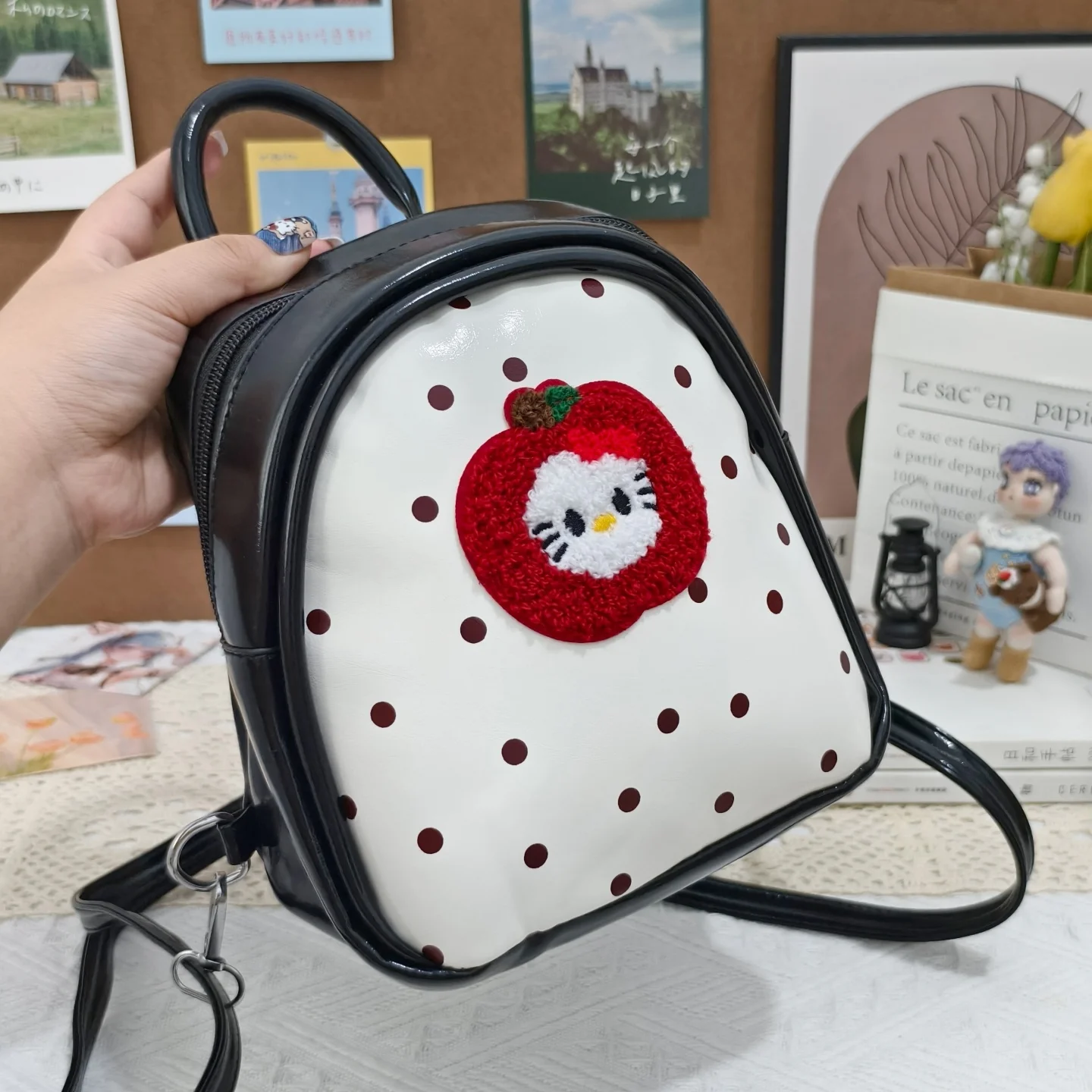 polka-dot-bapa-versao-coreana-das-mulheres-novo-bonito-dos-desenhos-animados-estudante-versatil-pendulares-pequeno-bapa