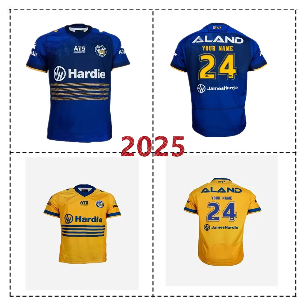 2025 PARRAMATTA EELS MEN'S AWAY RUGBY JERSEY Size:S-XL-5XL ( Print name and number )