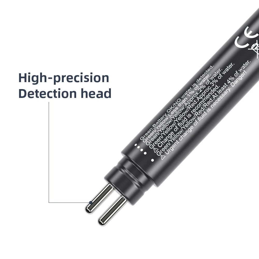 Probador de líquido de frenos para DOT3/DOT4/DOT5, pluma de prueba de aceite de frenos con indicador de 5LED, Detector de humedad de aceite de coche, novedad de 2024