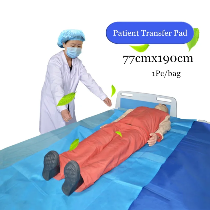 Disposable Slip Pad Sheet Transfer Pad Stretcher Sliding Pad Nursing Bedridden Patients' Moving Pad Sheet