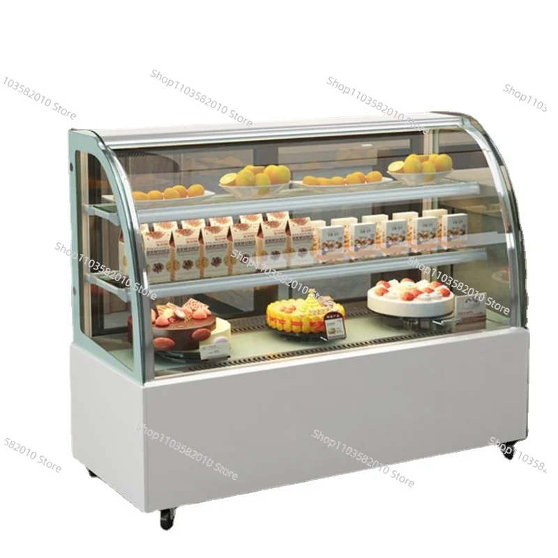 Cake Display Cabinet Commercial Table Bread Fruit Dessert Cold Storage Case Fresh Keeping Refrigerated Showcase