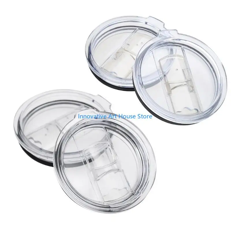 E1PC 2 Pcs 20/30 Ounce Splash Spill Proof Clear Mugs Cups Lid Easy to Use Clean Gift Tumbler Water Cup Lids Cups Durable Use