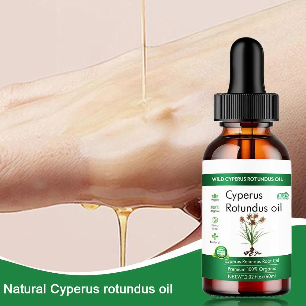 Natural Cyperus Rotundus Oil 60ml Natural Balsam Oil Reduces Body Smoothes And Skin D3I4