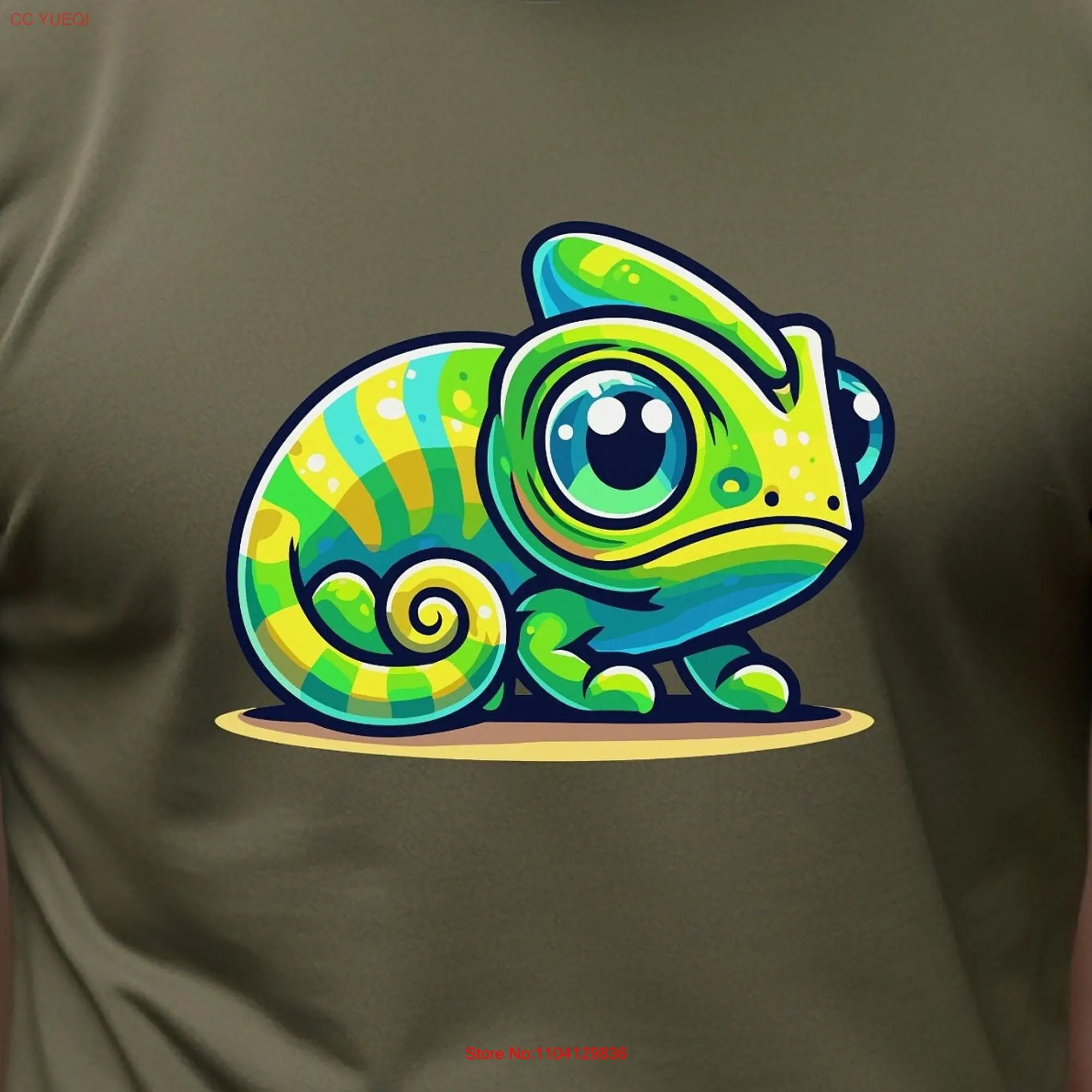 Veiled Chameleon Men's T Shirt long or short sleeves