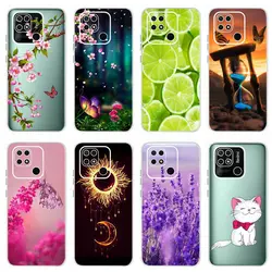 For Xiaomi Redmi 10C Case 2022 New Colorful Flower Butterfly Painted Cover 6.71'' Phone Case For Xiaomi Redmi 10C Redmi10C Funda