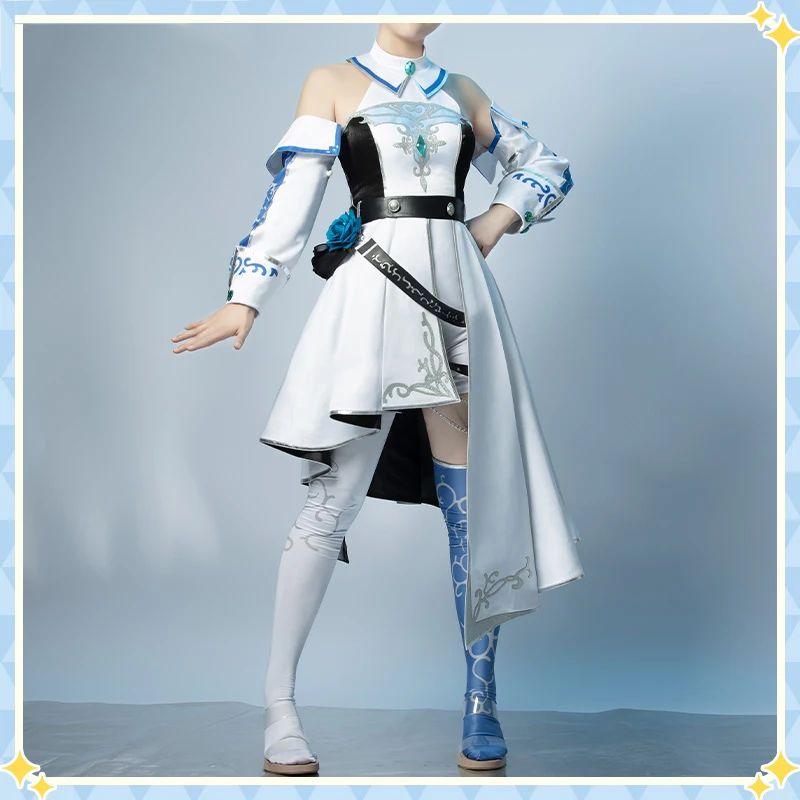 Spiel Projekt Sekai Bunte Bühne Cosplay Kostüm Weiß Ritter Anzug Für Mikuu Cosplay Halloween Karneval Uniformen Nach Maß