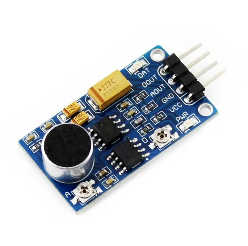 Waveshare Onboard audio power amplifier LM386 Sound Sensor for Sound level detection Audio amplifier