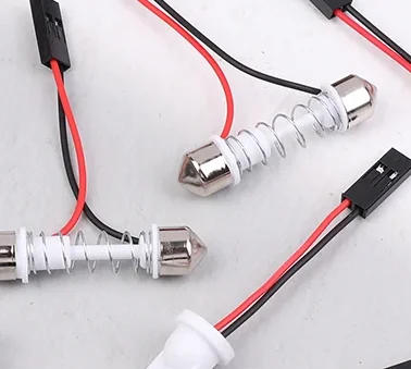 

10 шт. адаптер для автомобильного освещения, светодиодная панель, стоп-лампа, салон автомобиля, купольная лампа T10 BA9S T4W, гирлянда к розовому разъему, проводные кабели