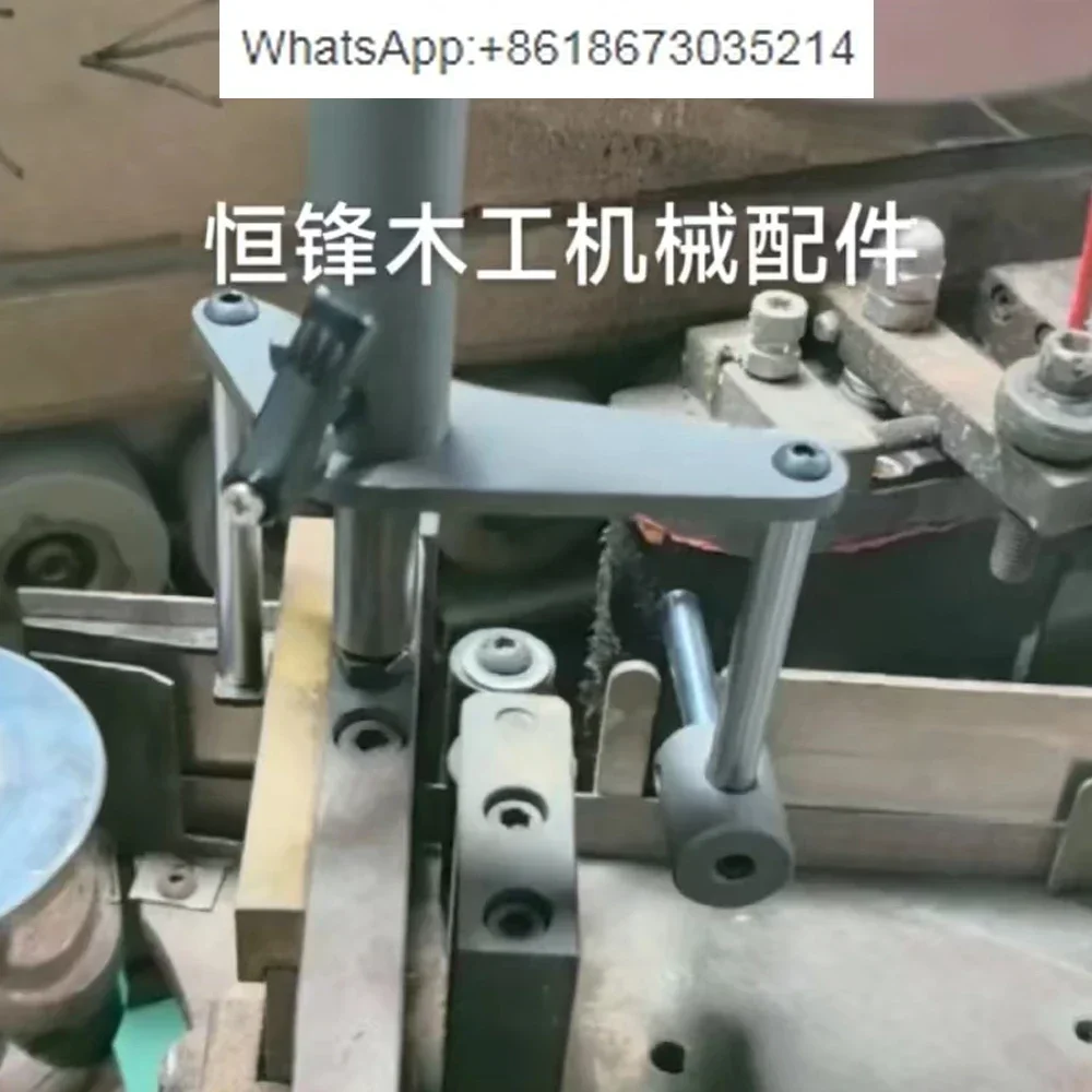 Integrated belt pressing device for extreme eastern edge banding machine to prevent belt warping