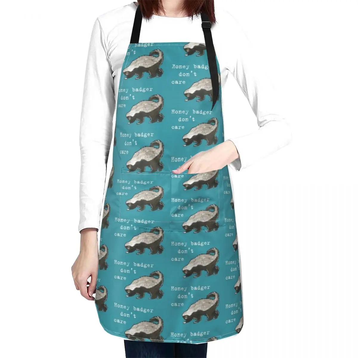 Honey badger dont care - Animal series Apron professional hairdressing Professional Barber Chef Accessory Apron