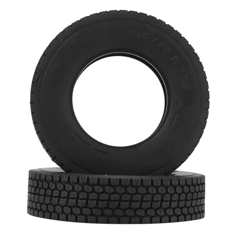 

YSUN-8Pcs 20Mm Hard Rubber Tire For 1/14 Tamiya RC Semi Tractor Truck Tipper MAN King Hauler ACTROS SCANIA Upgrades Parts
