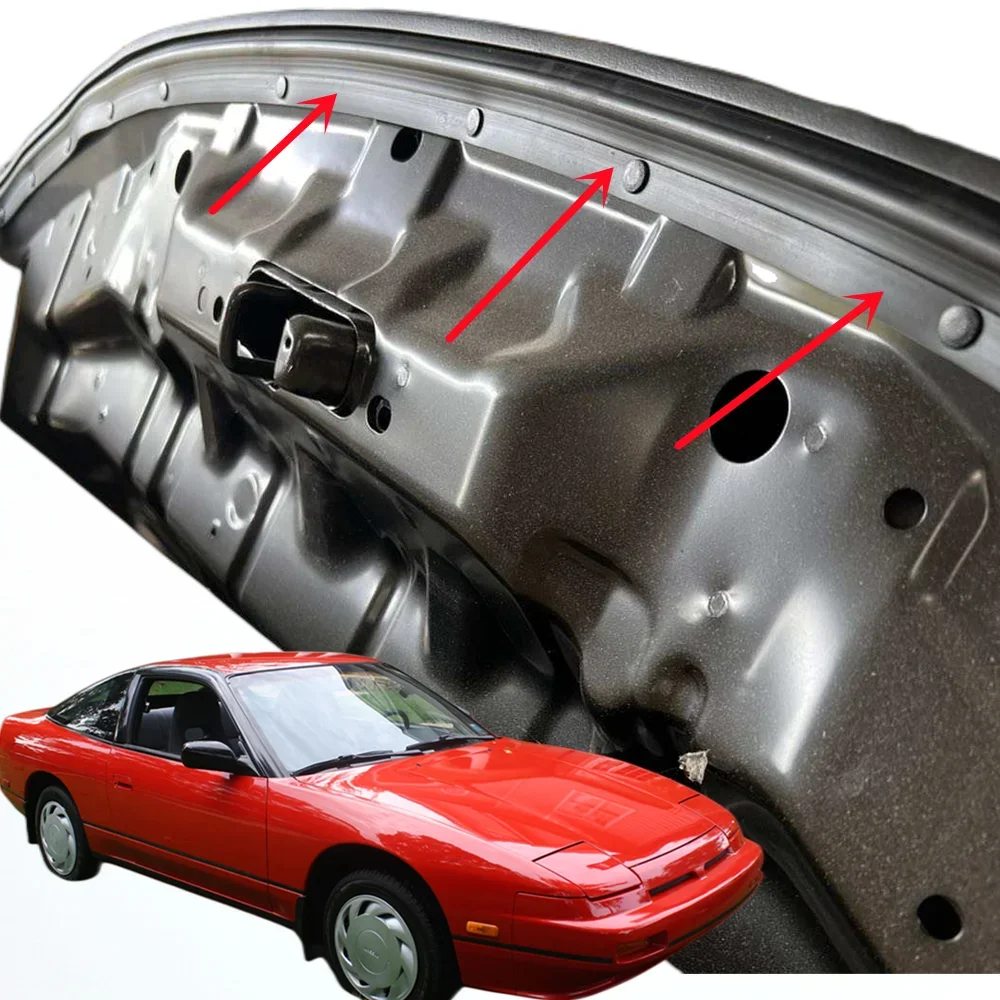 

HY Front Hood Rubber Seal Water Retaining Strip Front Trunk Dust Proof Protector Seal Strip for Nissan S13 180SX