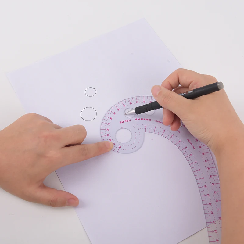 Comma Shape Measuring Tools Template Drawing Painting Craft Tool DIY Plastic Ruler French Curve Rule Gauges Tailor hot