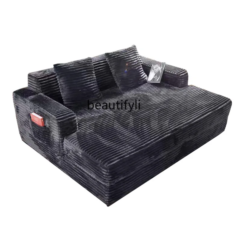 Compression Integrated Sofa Full Sponge Vacuum Roll Pack Large Folding Two-in-One Compression Sofa