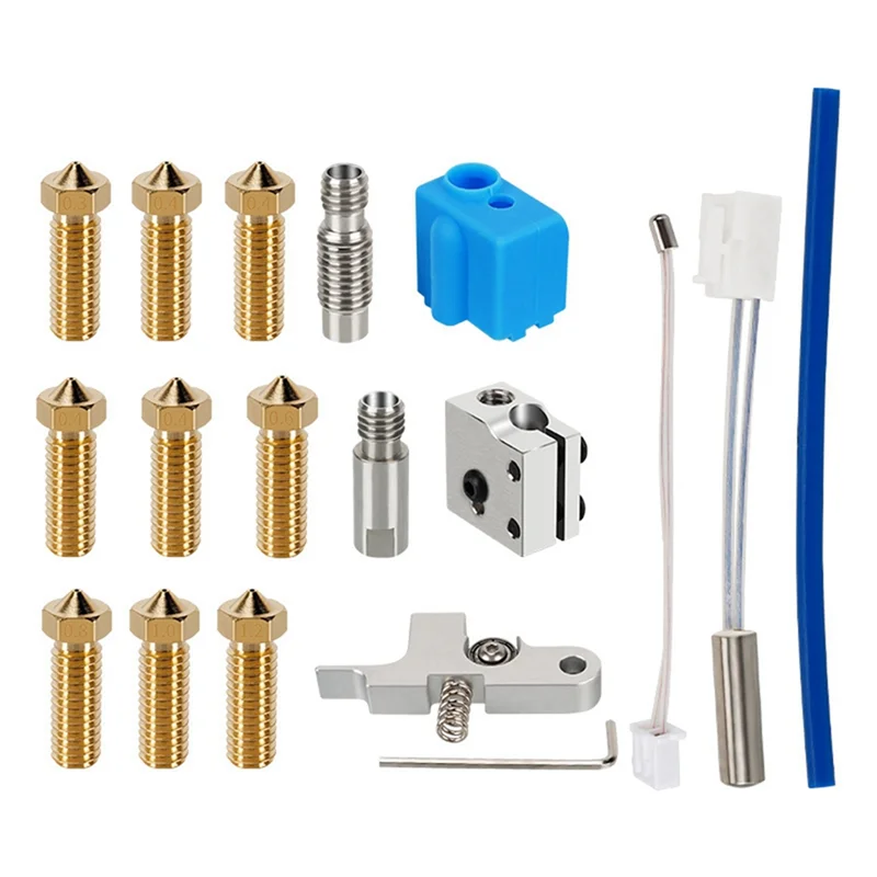 New--3D Printer Extruder Hotend Kit For Artillery Sidewinder X1/GENIUS Nozzle, Heatbreak, Heater Block, Thermistor