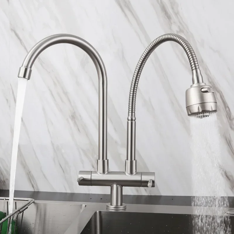 304 Stainless Steel Kitchen Faucet Taps Single Cold Water Single Handle Sink Water Faucet Torneira Gourmet De Cozinha